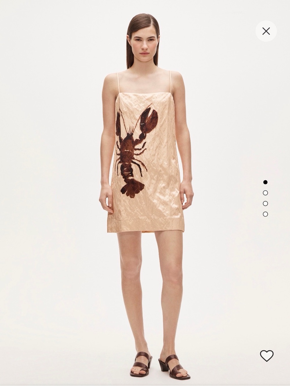 Jcrew Collection Shift Dress in Lobster Print